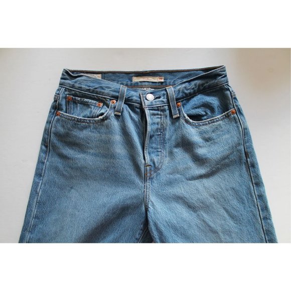 Levi's Wedgie Icon Straight Ankle Jeans Athens Pushed Size 27 - Picture 6 of 11